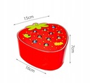 Arkádová hra Chyť červa Drevená Montessori Magnetická Jahoda Šírka produktu 15 cm