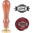 Pieczęć, stempel do wosku, laku wzór LOVE 3