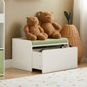 Полка для игрушек, скамейка, сундук, контейнер для детей, зеленый KMB80-W
