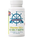 D3 10000 IU + K2 MK-7 Natto 200 mcg 120 kapsúl pre Imunita Navigator