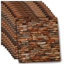 3D САМОКЛЕЯЩИЕСЯ СТЕНОВЫЕ ПАНЕЛИ КИРПИЧНЫЕ ОБОИ #3