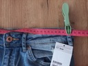 H&M spodnie jeans wycierane slim regular 29/34 Długość nogawki długa