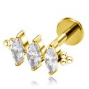 СЕРЬГИ GOLD EAR HELIX TITANIUM LABRET 1,2/8