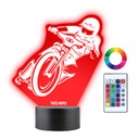 3D светодиодный ночник с гравировкой на моторе спидвея