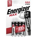 4x Bateria ENERGIZER Max LR03 AAA R3 E92 1,5V