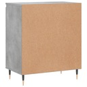 vidaXL Komoda, sivý betón, 60x35x70 cm, materiál na báze dreva Hmotnosť (s balením) 16.9 kg