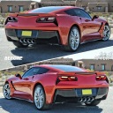 PHARES ARRIÈRE JEU TUNING CLIGNOTANT EUROPE RED NOIR CHEVROLET CORVETTE C7 2013-20photo 13