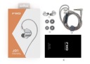 Серебристые динамические наушники-вкладыши FiiO JD1