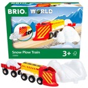 BRIO 33606 VLAK SO SNEŽNÝM PLUHOM + PRÍSLUŠENSTVO WORLD DRÁHA