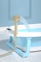 Складная силиконовая детская ванночка с детским термометром и подушкой