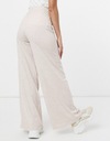 Béžové dámske melanžové nohavice defekt 44 Značka Asos Design