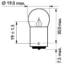 ЛАМПОЧКА PHILIPS R5W 5 W 1 SZT.  (18469614975) фото min 5