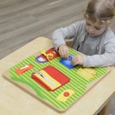 MASTERKIDZ Vzdelávacia tabuľa Tréning zručností Montessori oblečenie Výška produktu 38 cm