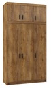 Большой шкаф Полки для гардероба Штанга EDEN Дуб Сонома