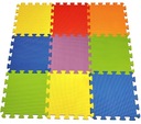 МЕГА БОЛЬШОЙ ПАЗЛ ИЗ ПЕНЫ, ЦВЕТНОЙ КОВрик, 10 шт.
