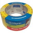 Лента малярная BLUE DOLPHIN желтая 48ммх50м 3 дня