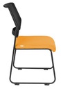 Krzesło konferencyjne biurowe Grospol Rede tapicerowane Żółte Kod producenta Rede Black N07