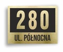 Tabliczka ADRESOWA Numer DOMU 40x30 cm aluminium Numer DOMU