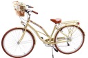 КРАСИВЫЙ КРЕМОВЫЙ АЛЮМИНИЕВЫЙ ЖЕНСКИЙ ПЛЯЖНЫЙ КРУИЗЕР 28 городской ретро велосипед