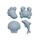 4 силиконовые формы для песка SCRUNCH Blue