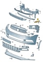 ПЕРЕДНЯЯ НАПРАВЛЯЮЩАЯ БАМПЕР ЛЕВЫЙ VW PASSAT B8 OE