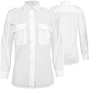 Рубашка женская, белая, с погонами, размер 44.