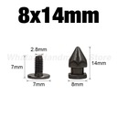 Металлические шипы и шпильки винта Gunblack для кожаного ремесла заклепок пули