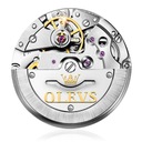 OLEVS 6650 Pánske hodinky Mechanický kalendár Materiál puzdra kov