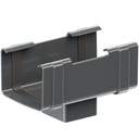 KROP PVC 7016 СЛИВНАЯ ВОРОНКА Квадратный желоб 135/80