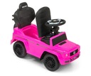Autíčko Odrážadlo MERCEDES Vozidlo s rukoväťou G350d PINK Ružové Auto Kreslo "Veľkosť kolesa ("")" inny