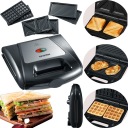 ТОСТЕР ГРИЛЬ ТОСТ Вафельница 3в1 ТУРБО 1000Вт