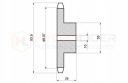 КОЛЕСО ШЕСТЕРНЯ LANCUCHOWE HARTOWANE 12 ЗУБІВ 1/2″ NA ЛАНЦЮГ 08B-1  (17575771479) фото min 6
