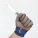 Kovové rukavice odolné proti prerezaniu-modrá. L Hlavná tkanina iná