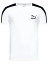 Y4118 Puma Men Iconic T7 Tričko White PÁNSKE TRIČKO TSHIRT M