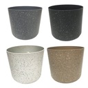 КРУГЛЫЙ ПЛАСТИКОВЫЙ ЦВЕТОЧНЫЙ ГОРШОК ДЛЯ СМЕСИ ЦВЕТОВ