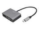 Digitus USB-C - Dp + Vga Adapter 20cm