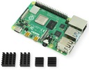 Raspberry Pi 4 Model B — 4 ГБ ОЗУ, Wi-Fi + радиаторы