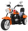 MOTOREK MOTOR CHOPPER NIGHT BIKE DLA DZIECI POMARAŃCZOWY !!! Szerokość pojazdu 34 cm