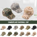 Unisex Camo Baseballová čiapka Kemp Travel Sunhat Dominujúca farba viacfarebná