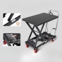 СТІЛ PODNOSNY ГИДРАВЛІЧНИЙ NOZYCOWY 227 KG 72 CM MOBILNY ЧОРНИЙ DO MAGAZYNU  (18522158562) фото min 7