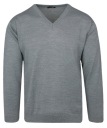 Jasny Szary Sweter V-neck MAX SHELDON XL
