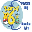 Pokémon Detské tričko T-Shirt s menom a číslom Darček k narodeninám Počet kusov v ponuke 1 szt.