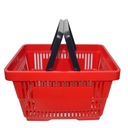 ПЛАСТИКОВАЯ КОРЗИНА ДЛЯ ПОКУПОК 22 Л ЧЕРНАЯ 2R ОБОРУДОВАНИЕ i1