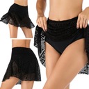 ЮБКА КУПАЛЬНИК С ВЫСОКОЙ ТАЛИЯЮ ЖЕНСКАЯ ЧЕРНАЯ S