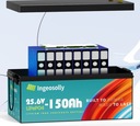 Литий-ионный (Li-Ion) аккумулятор Ingosolly 24 В 150 Ач 25,6 В 150000 мАч