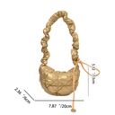 Плиссированная сумка подмышками для женщин, модные сумки