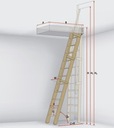 Мельничная лестница в мезонин ОМП 300