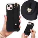 Красивый матовый черный чехол с ремешком для IPHONE 13