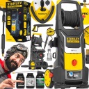МОЙКА ДАВЛЕНИЯ 260 БАР ЛАТУННЫЙ НАСОС ДЛЯ ПАТИО ПЕННЫЙ ПИСТОЛЕТ STANLEY 3000 Вт