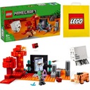 LEGO 21255 MINECRAFT BLOCKS — ЗАСАДКА ПОРТАЛА НИЖНЕГО ХОГЛИНА + СУМКА LEGO